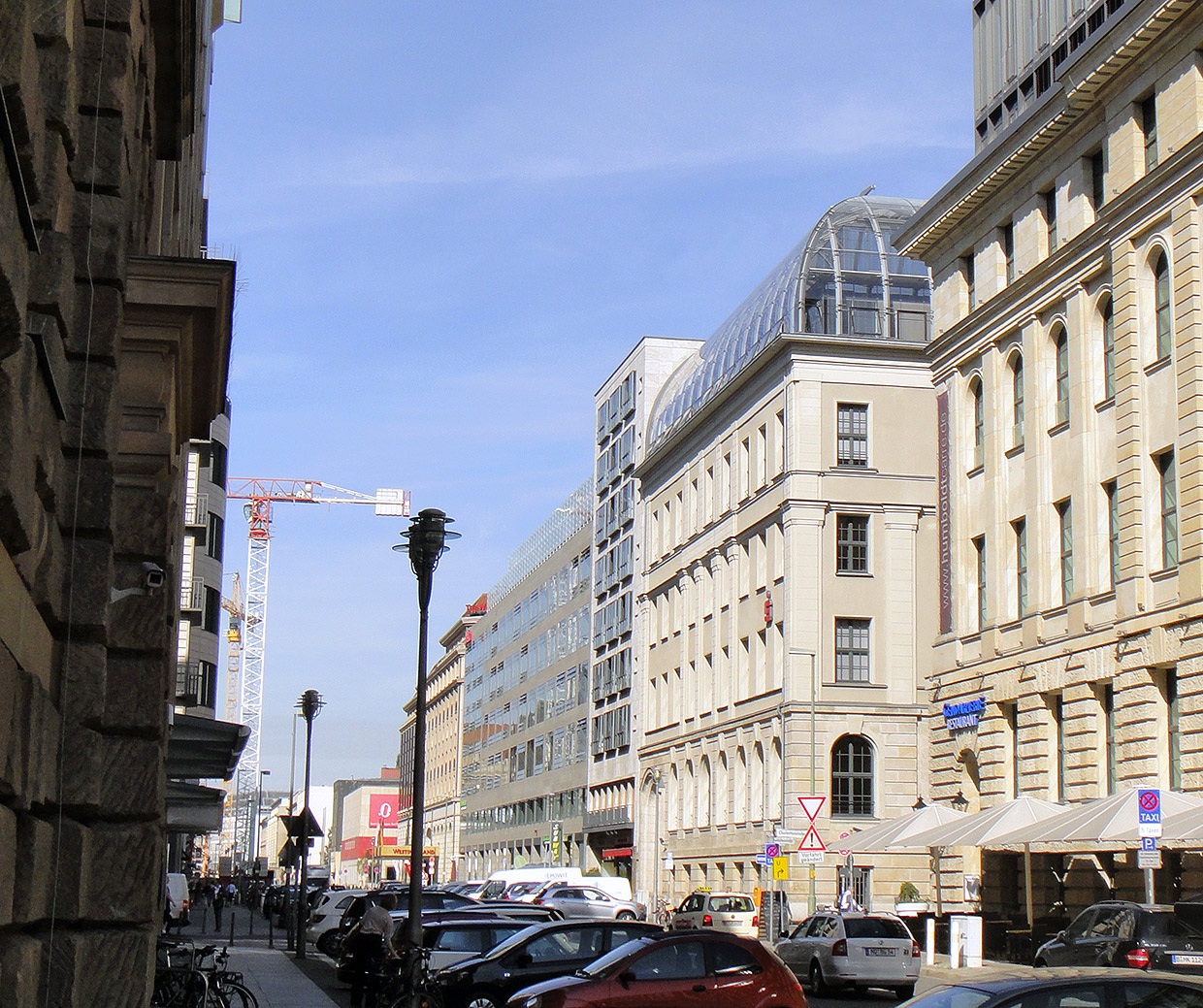 Fassadenansicht  Behrenstraße . Sanierung Hauptverwaltung Deutscher Sparkassen- und Giroverband, Berlin