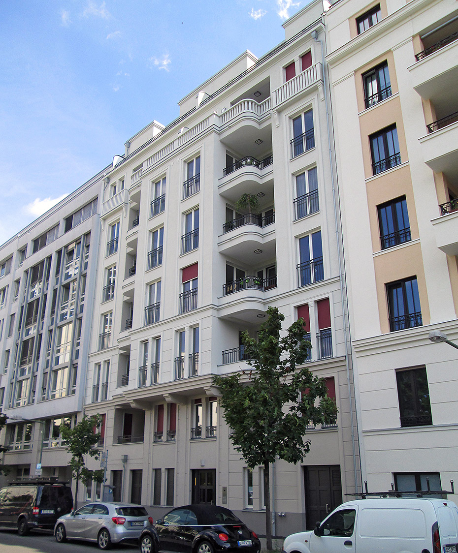 Ansicht Gebäudestiltypen, Beuthstraße. Neubau Mehrfamilienhaus, Beuthstraße Berlin