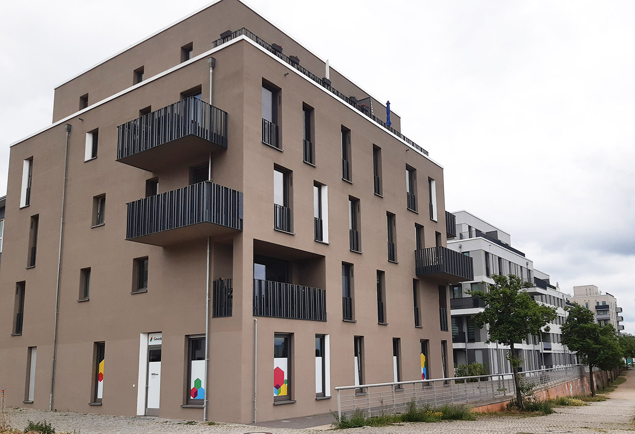 Wohngebäude im Neubaugebiet, weitere Ansichten . Neubau Wasserstadt Oberhavel, Berlin-Spandau